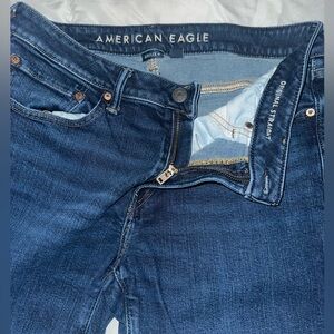 American Eagle Outfitters Dark Blue Denim Airflex+ original straight Jean 32x30